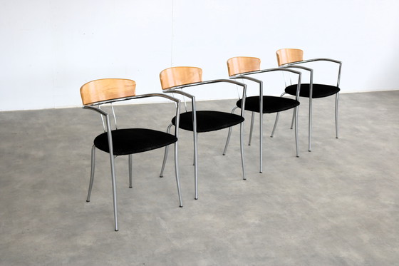 Image 1 of 4x Vintage Effazeta Dining Chairs