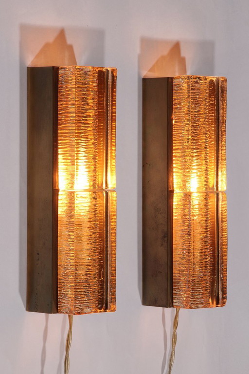 Lampe murale double Atlantic par Vitrika, 1970 Design danois