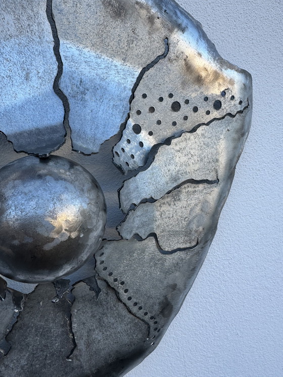 Image 1 of Handcrafted wrought iron wall sculpture