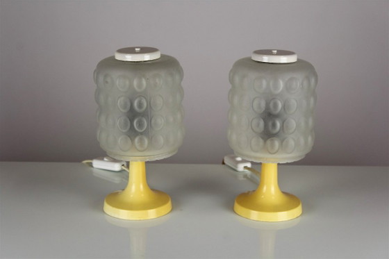 Lámparas de mesa Space Age de Elektroinstala Děčín, Checoslovaquia, años 70, Juego de 2 – Plastic (photo 2 of 14)