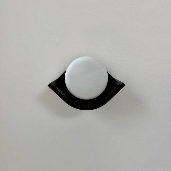 Image 1 of Coppia di applique vintage, Europhane, ABS e vetro opalino, Francia, 1980