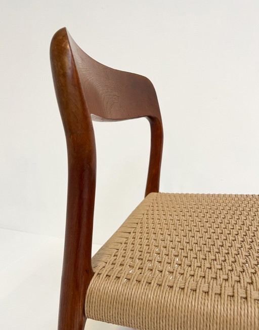 Restored model 75 chair by Niels O. Möller, 1950s