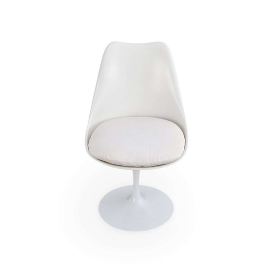 Chaise Eero Saarinen Originale Knoll International Midcentury, Fauteuils d'appoint, Plastique, Blanc (photo 2 sur 11)