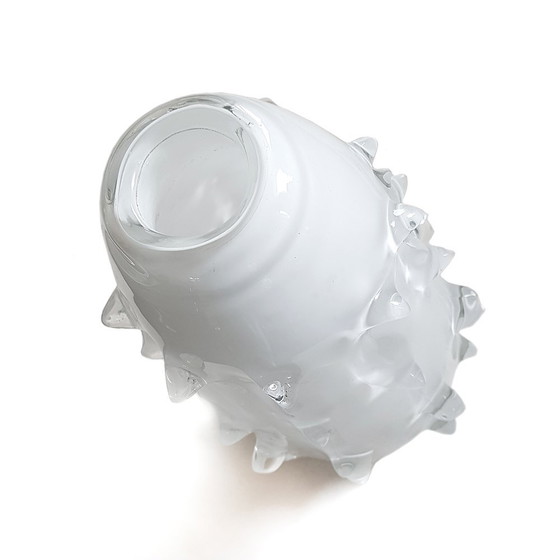 Image 1 of Italian Rostrato Handblown Glass Vase