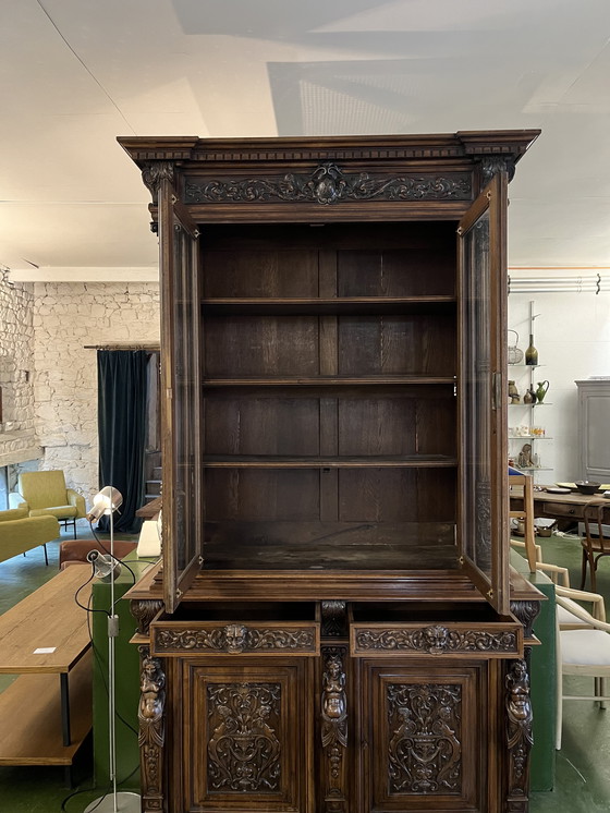 Image 1 of Paire de Bibliothèques 2 Corps Vitrées