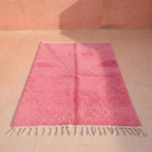 Alfombra bereber tradicional hecha a mano, rosa, 150/250 cm – Aime Té, vloerkleden en tapijten, Wool (photo 2 of 8)
