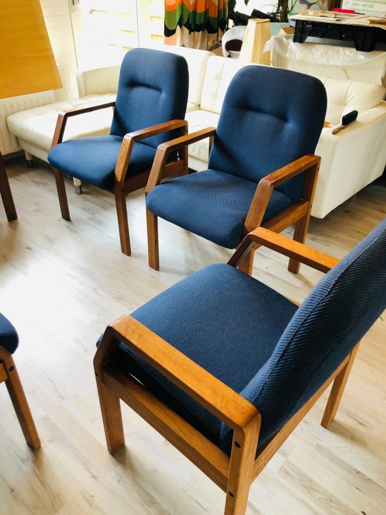 Image 1 of Midcentury fauteuils teak Deens design vergaderstoelen - 6 stuks