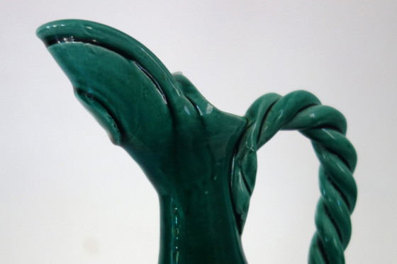 Image 1 of Jarra de cerámica esmaltada, Francia, década de 1950