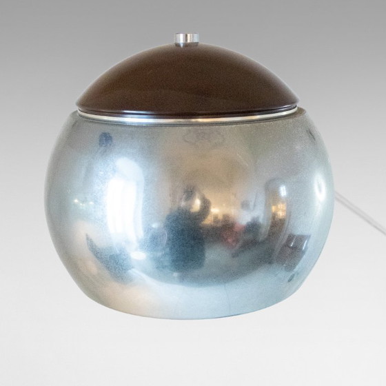 Image 1 of 1x Vintage Floor Lamp, Chromed and Metal Structure, Italy 1960s