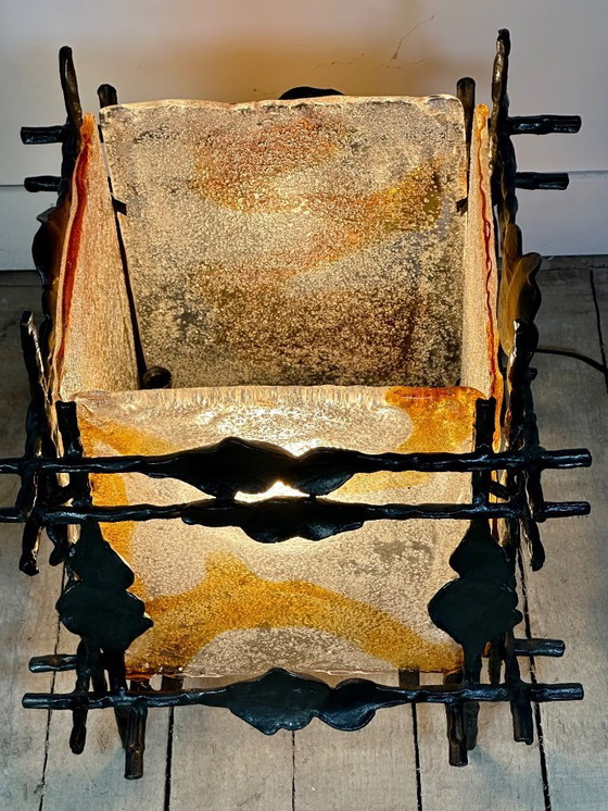 Image 1 of Brutalist lamp 1960 by Tom Ahlström and Hans Ehrich