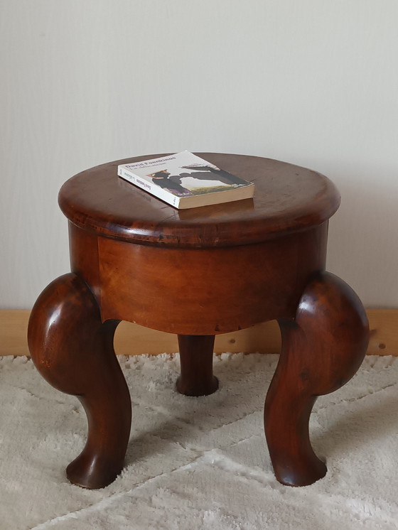 Image 1 of Antique Walnut Piano Stool