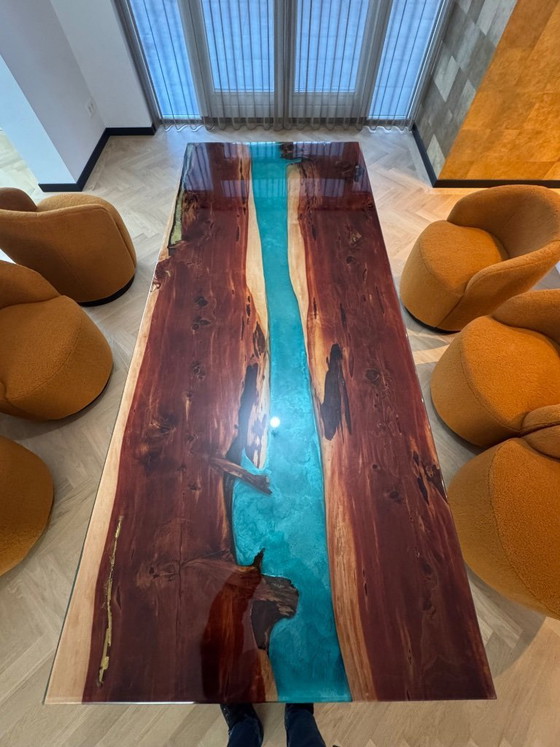 Image 1 of Epoxy river table