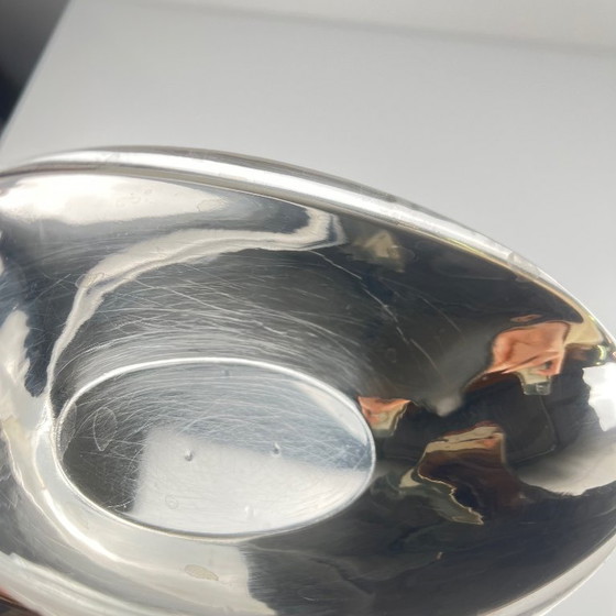 Image 1 of Silver-colored Empire-style metal gravy boat