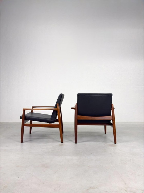 'Viken' Armchairs by Tove & Edvard Kindt Larsen for OPE – Leather, Wood (photo 9 of 20)