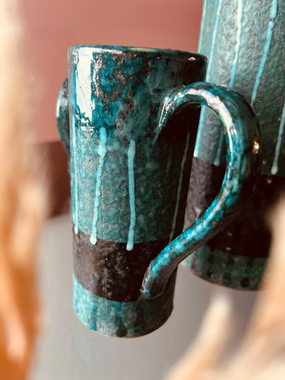 Image 1 of UNIQUE MID-CENTURY CERAMIC COFFEE SET