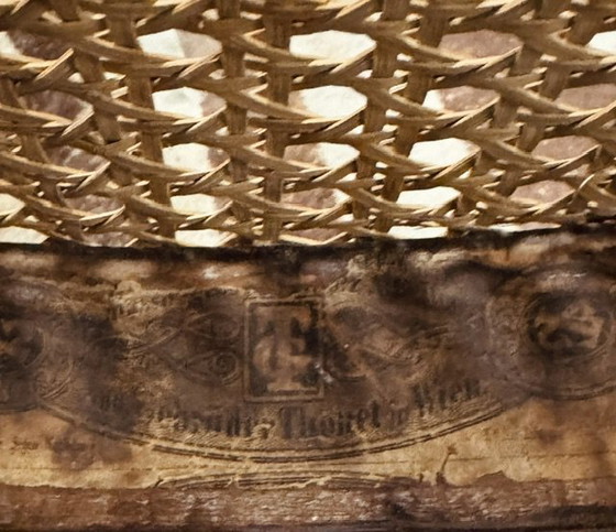 Image 1 of 4 antique Thonet bistro chairs no. 14 with authenticity seal