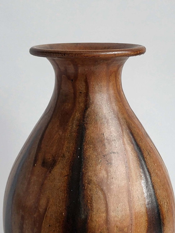 Image 1 of Sylvain Hublet - Vase - Flamed stoneware - Height: 36 cm
