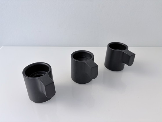 Set of 3 Ikea Ypperlig HAY design Candle holders black – Aluminium (photo 2 of 6)