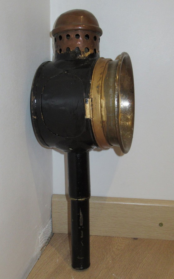 Antique Candle Stagecoach Carriage Cabriolet Lantern 19th Century – Decorative Objects, Glass, Metal (photo 3 of 5)