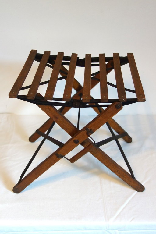 Tabouret Pliant avec Poignée de Transport, 1930-1940