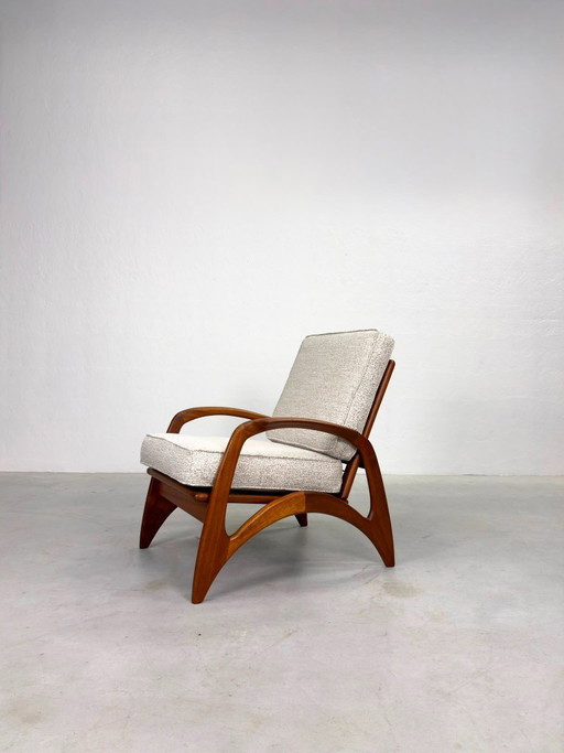 Seltener Mid-Century-Sessel von De Ster Geldermalsen – fauteuils, Wood