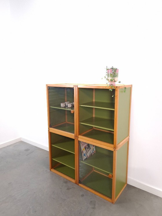 Design Flötotto Profilsystem Mobile modulare – 4 parti – Faggio verde, Mobile 2 – Armadi a muro, Plastic (photo 17 of 25)