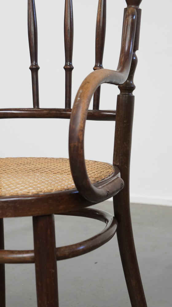 Image 1 of Originele Vintage Thonet Bistro Design Stoel Met Armleuningen