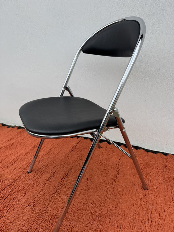 Image 1 of Souvignet chrome folding chair from the 1970s