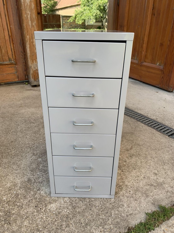 Industrial Grey Metal Chest of Drawers, 1980s – Industrieel (photo 3 of 7)