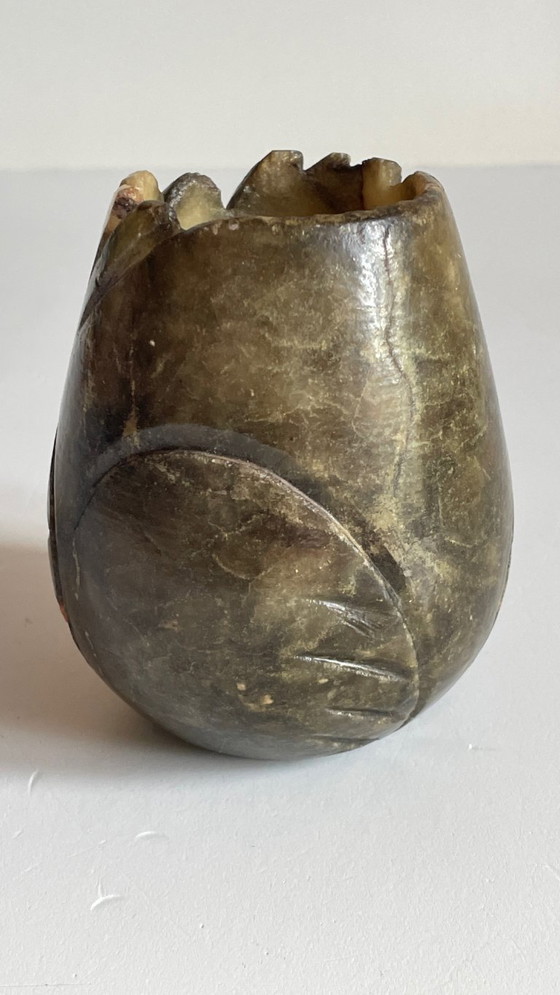 Image 1 of Bougeoir Pierre d'Albâtre Italy Vintage