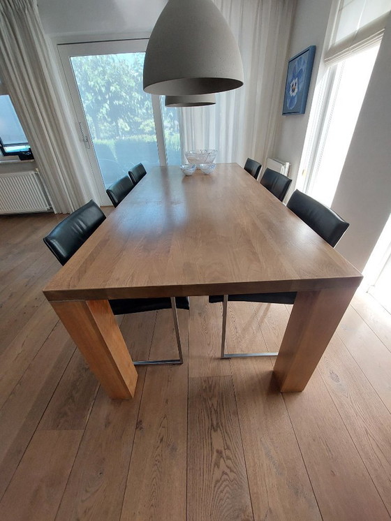 Image 1 of Art of Living walnut dining table