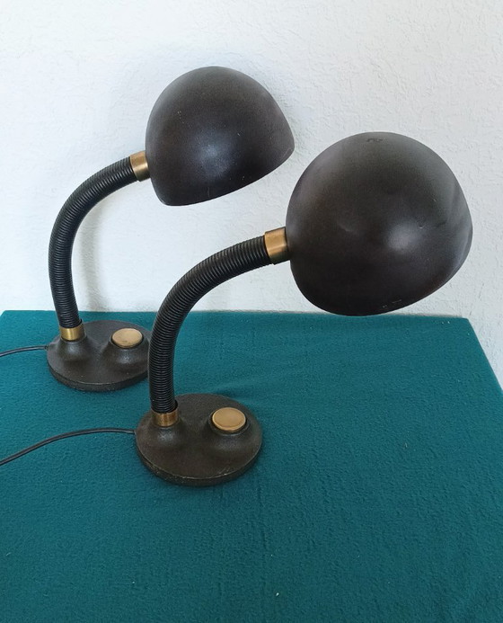 Lámparas de escritorio Hillebrand Two Sixties – Metal, Brass (photo 4 of 13)