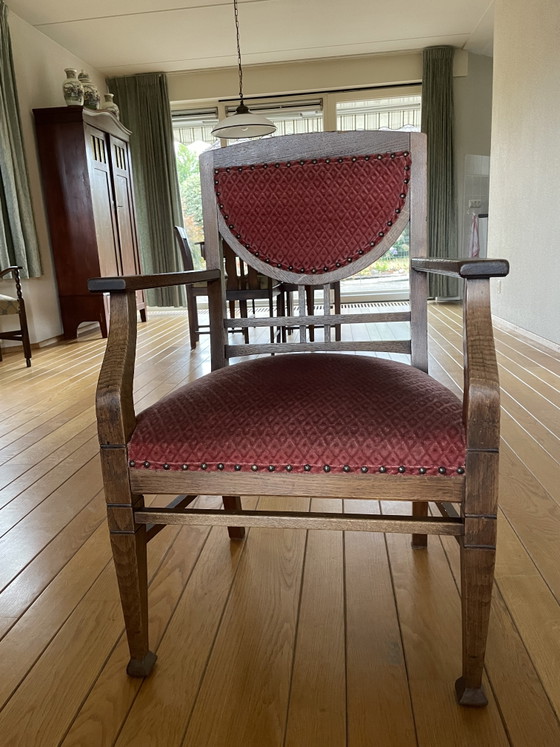 Chaise ancienne – Fauteuils, Metal, Textile (photo 3 of 5)