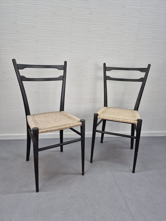 Image 1 of Sedie Gio Ponti Style (2). Sedia da cucina leggera vintage