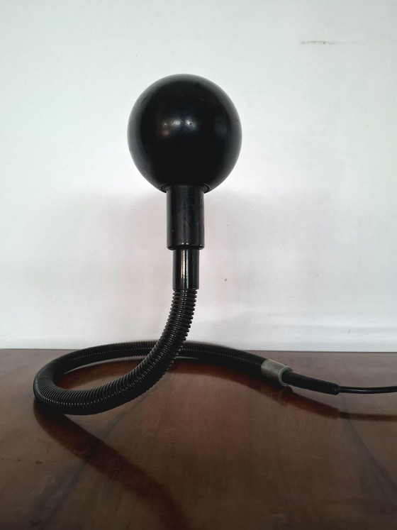 Table Lamp Valenti Hebi Grossa Isao Hosoe.1969, Lampade da tavolo, Metallo, Plastica, Nero (foto 2 di 12)