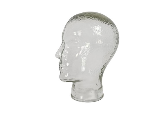 Image 1 of Piero-Fornasetti-Stil – Schaufensterpuppe – Glaskopf – Pressglas – Mid-Century Modern