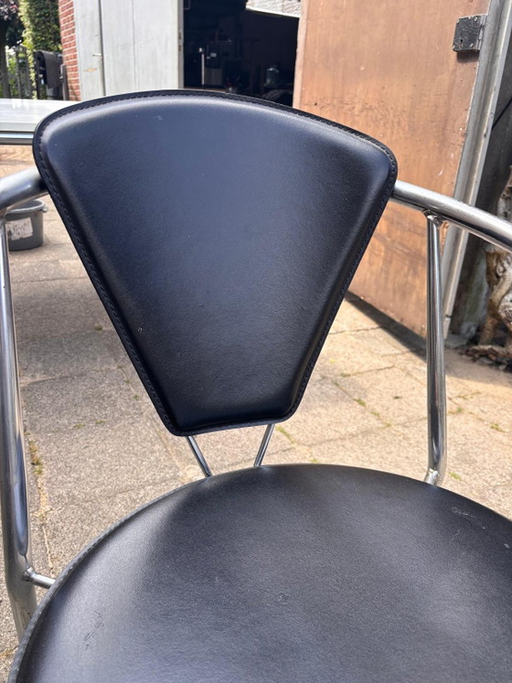 Image 1 of Ensemble de 4 chaises de salle à manger italiennes vintage, années 1980
