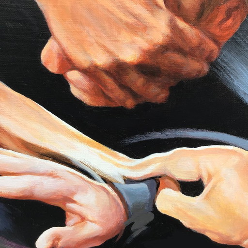Schilderij 'The Suits' – schilderijen tekeningen, Canvas (photo 2 of 5)