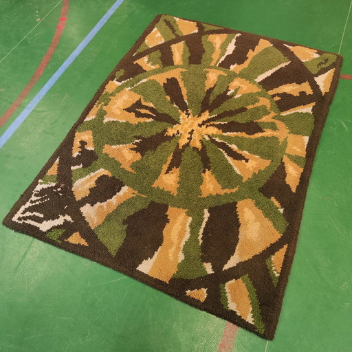 Raumfahrteppich 70er 80er Jahre