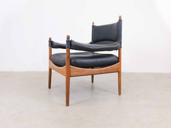 Image 1 of Vintage "Modus" fauteuil in massief teakhout van Kristian Vedel voor Willadsen Møbelfabrik, 1960