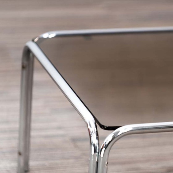 Italiaanse Design Bijzettafel – Chrome, Glass (photo 2 of 10)
