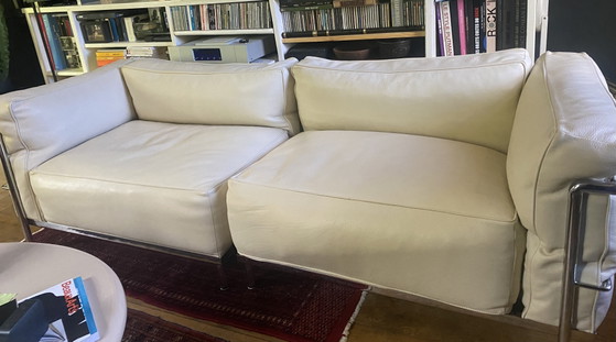 Image 1 of Paire de méridiennes style LC3 , fabrication Italienne vintage , années 80’