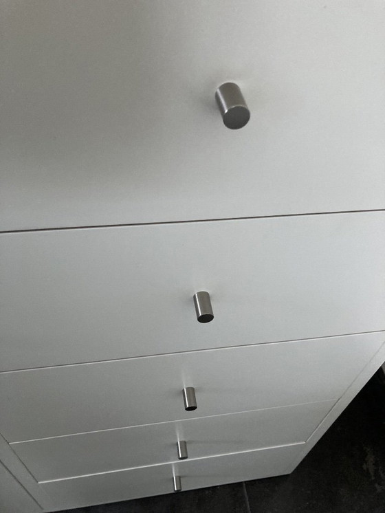 Image 1 of Custom-made chest of drawers, spray-painted MDF