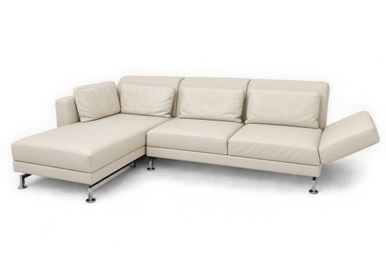 Brühl & Sippold Moule Lounge Sofa Couch White Leather Multifunctional – Modular sofas (photo 11 of 11)