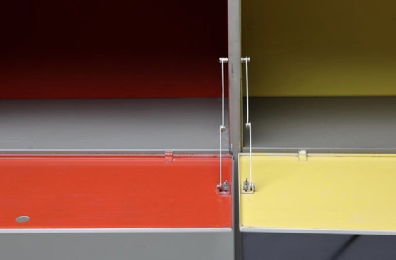 Gispen 663-2 Armario de almacenamiento modular – Wim Rietveld 1954 – Armarios de almacenamiento, Aluminium (photo 14 of 15)