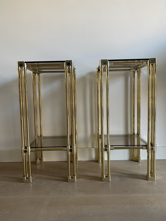 Image 1 of Twee vintage Space Age bijzettafels