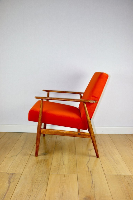 Image 1 of Fauteuil lounge Lis Orange par Henryk Lis, années 1970
