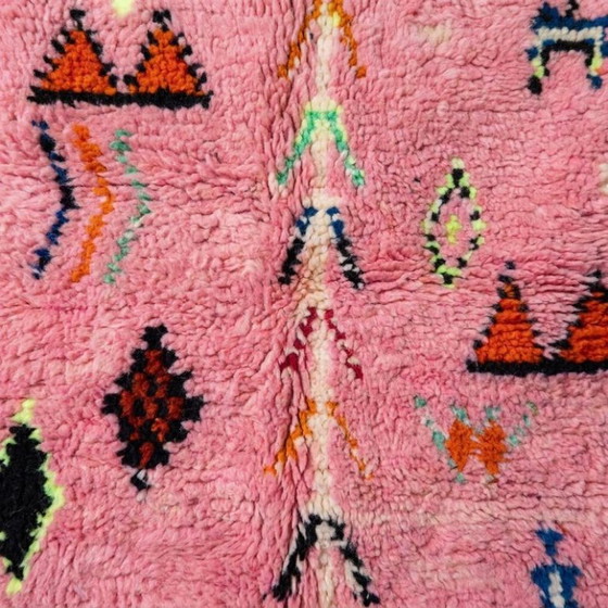Tapis Marocain Rose Bérbere Fait Main 250cmx160cm – Tappeti, Cotton (photo 4 of 7)
