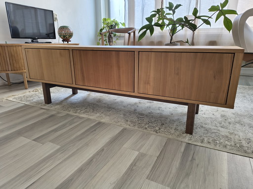 TV cabinet Scandinavian style / vintage | walnut wood