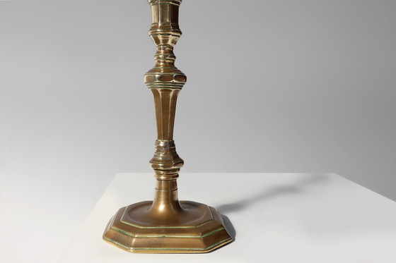 Image 1 of Coppia di antichi candelieri francesi in rame, ca. 1800